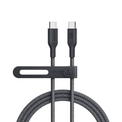 Cablu alimentare si date Anker- USB Type-CT) la USB Type-CT)- 1.8m 140W- invelis nylon bio- negru- A80F6H11timbru verde 0.03 lei
