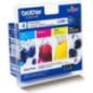 Cartus Cerneala Original Brother CMYK- LC980VALBP- pentru DCP-145C-165C-195C-365C-375C-MFC-250C-290C-295CN- 1x 300-3x295-timbru
