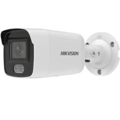 CAMERA IP Hikvision- mini bullet pt. interior - exterior- dist. IR 40 m- tip lentila fixa 2.8 mm- 2 Mpx- microfon- PoE- slot S