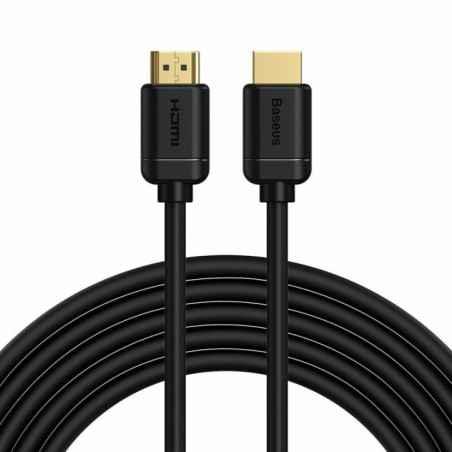 CABLU video Baseus HD Series- HDMIT) la HDMIT)- rezolutie maxima 4K UHD3840 x 2160) la 30 Hz- conectori auriti- 5m- negru CAKGQ-