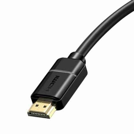CABLU video Baseus HD Series- HDMIT) la HDMIT)- rezolutie maxima 4K UHD3840 x 2160) la 30 Hz- conectori auriti- 5m- negru CAKGQ-
