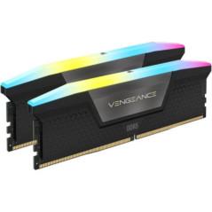 Corsair Vengeance RGB 64GB- DDR5- 6000MHz- 2x32GB- Negru CMH64GX5M2B6000C38