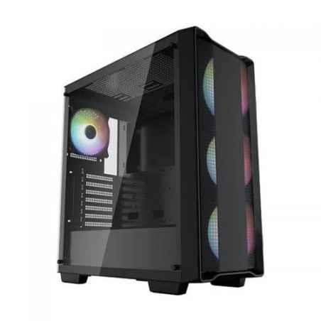 CARCASA DeepCool CC560 ARGB V2- Middle Tower- ATX- fara sursa- 4xfan- USB 3.2 gen 1 x 1- USB 2.0 x 2- audio- PSU shroud- 7 slotu