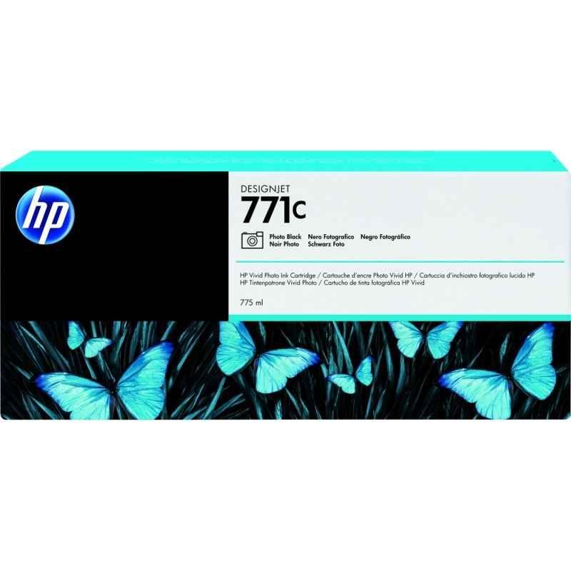 Cartus Cerneala Original HP Photo Black- nr.771C- pentru DesignJet Z6200- -timbru verde 0.15 lei)- B6Y13A