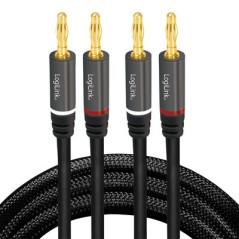 CABLU audio LOGILINK stereo2 x 2.5 mm jack T/T)- 5m- conectori auriti- negru CA1211timbru verde 0.08 lei)