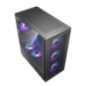 CARCASA PCCOOLER- Tower- ATX- fara sursa- sticla securizata- 3 ventilatoare incluse- iluminare ARGB- negru- USB 3.2 gen 1 x 1- U