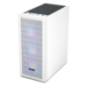 CARCASA PCCOOLER- Middle Tower- ATX- fara sursa- sticla securizata- 3 ventilatoare incluse- iluminare ARGB- alb- USB 3.2 gen 1 x