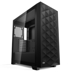 CARCASA PCCooler C3 D510- middle tower- gaming- fara sursa- suporta 8xfan- - PSU shroud- USB 3.1 gen 1 x 2- audio- mic- 7 slotur