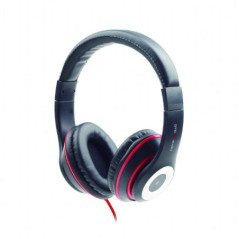 CASTI Gembird- Los Angeles- cu fir- standard- utilizare multimedia- smartphone- microfon pe fir- conectare prin Jack 3.5 mm- neg