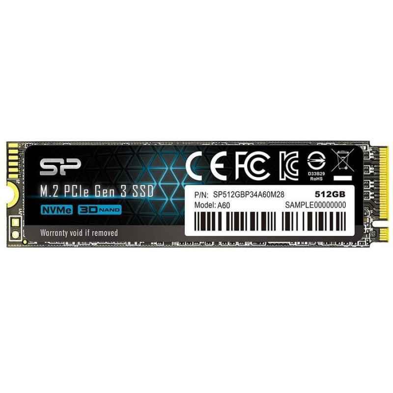 SSD SP A60 512GB PCIe Gen 3x4 M.2 2280 SP512GBP34A60M28