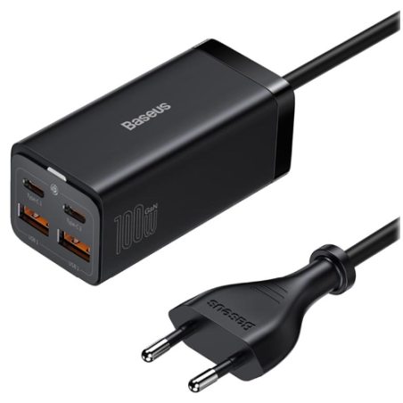 INCARCATOR retea Baseus GaN3 Pro- Quick Charge 100W- 2 x USB- 2 x USB Type-C- negru CCGP000101timbru verde 0.18 lei) - 695315620