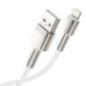 CABLU alimentare si date Baseus Cafule Metal- Fast Charging Data Cable pt. smartphone- USB la Lightning Iphone 2.4A- braided- 1m