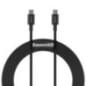 CABLU alimentare si date Baseus Superior- Fast Charging Data Cable pt. smartphone- USB Type-C la USB Type-C 100W- 2m- negru CATY