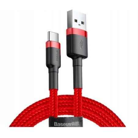 CABLU alimentare si date Baseus Cafule- Fast Charging Data Cable pt. smartphone- USB la USB Type-C 2A- 2m- rosu CATKLF-C09timbru
