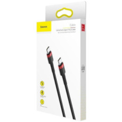 CABLU alimentare si date Baseus Cafule- Fast Charging Data Cable pt. smartphone- USB Type-C la USB Type-C 3A / 60W- 1m- rosu ne