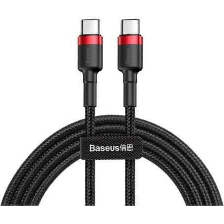 CABLU alimentare si date Baseus Cafule- Fast Charging Data Cable pt. smartphone- USB Type-C la USB Type-C 3A / 60W- 1m- rosu ne