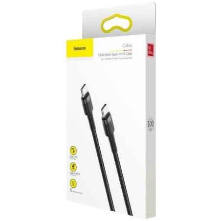 CABLU alimentare si date Baseus Cafule- Fast Charging Data Cable pt. smartphone- USB Type-C la USB Type-C 3A / 60W- 1m- gri neg