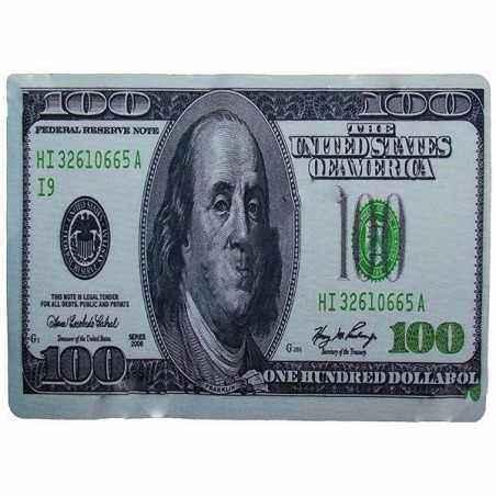 Mouse pad, 100 USD - 278x200 mm