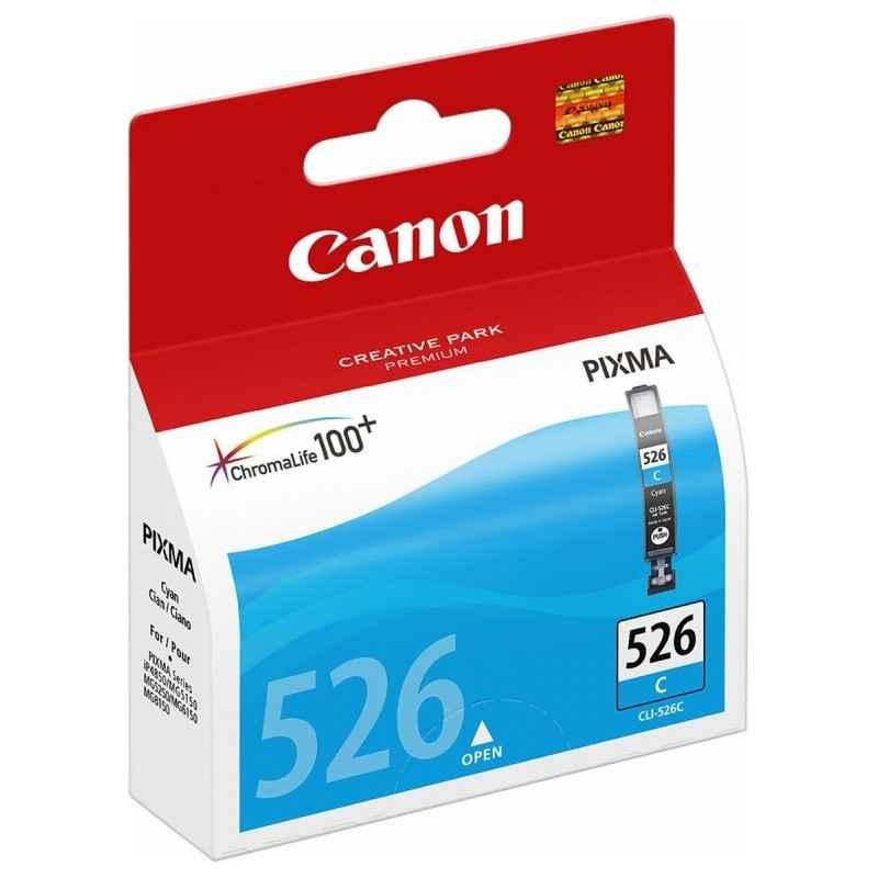 Cartus Cerneala Original Canon Cyan- CLI-526C- pentru Pixma IP4850-IP4950-IX6550-MG5150-MG5250-MG5350-MG6150-MG6250-MG8150-MG825