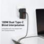 INCARCATOR retea Baseus GaN2 Pro- Quick Charge 3.0 100W- 2 x USB Type-C 5V/3A max- 2 x USB 5V/3A max- negru CCGAN2P-L01timbru ve