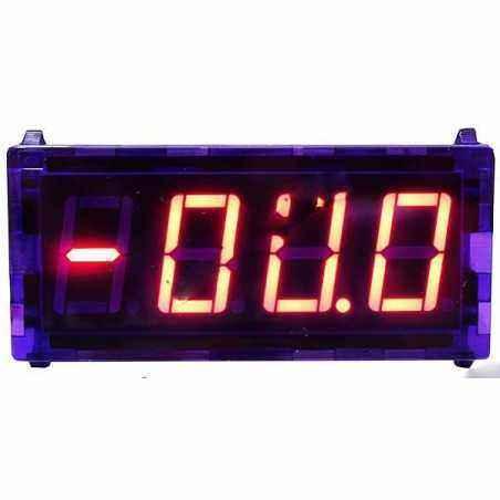 Voltmetru digital de panou cu LED-uri 4 digiti, 0...500 V / tensiune alternativa