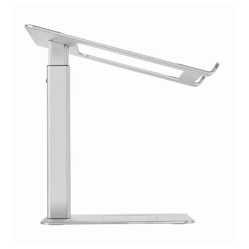 STAND GEMBIRD notebook 15.6- reglare inaltime: 225-380mm- suporta greutate: 5Kg- tampon silicon- aluminiu- silver- NBS-D1-02