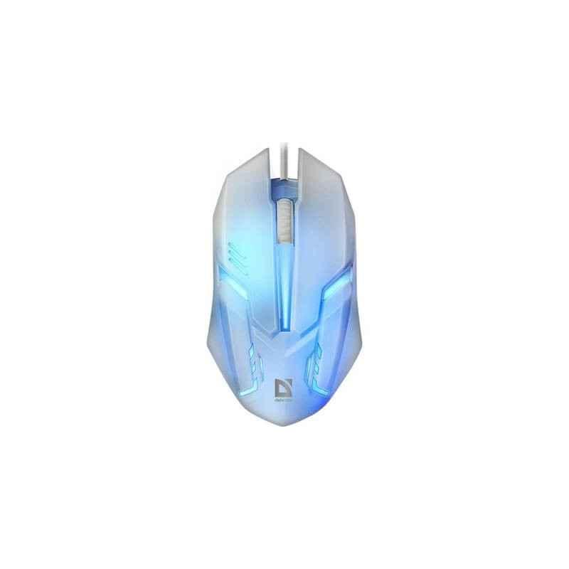 Mouse Defender CYBER MB-560L ALB ILUMINAT 7 CULORI Mouse Defender CYBER MB-560L ALB ILUMINAT 7 CULORI