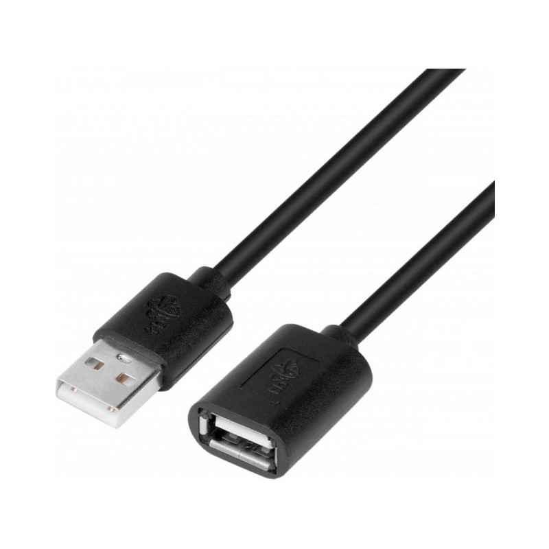 Cablu extensie USB AM-AF 1.8 m negru Cablu extensie USB AM-AF 1.8 m negru