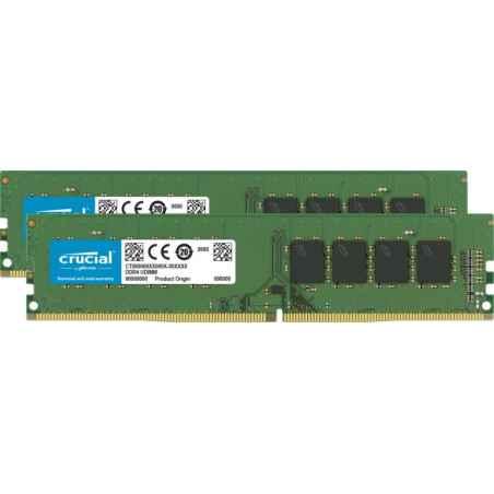 Memorie DDR Crucial DDR4 32GB frecventa 3200 MHz- 16GB x 2 module- latenta CL22- CT2K16G4DFRA32A