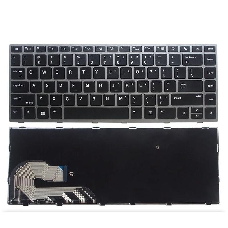 Tastatura laptop HP Elitebook 745 840 846 G5 G6 no pointer silver