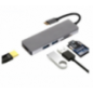 Hub USB-C 3.1 la 2 xUSB3.0 HDMI SD/TF