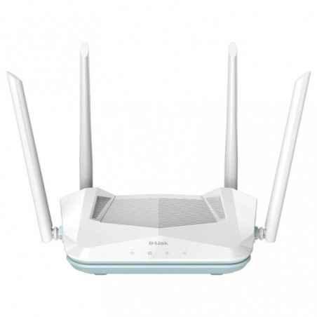 ROUTER D-Link wireless AX1500-1 x WAN Gigabit- 3 porturi LAN Gigabit- 2.4 Ghz/5 Ghz dual band- 4 antene externe- WI-FI 6 R15timb