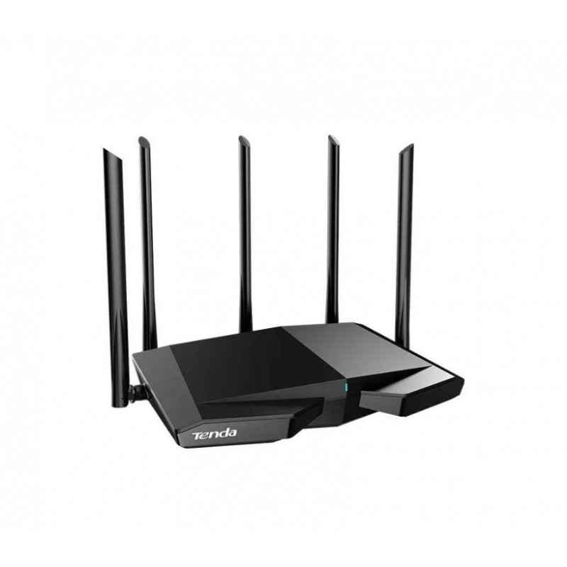 ROUTER Tenda wireless AX5700Mbps-1 x WAN Gigabit- 3 porturi LAN Gigabit- 2.4 GHz/5 GHz/6 Ghz tri band- 5 antene externe- WI-FI 6