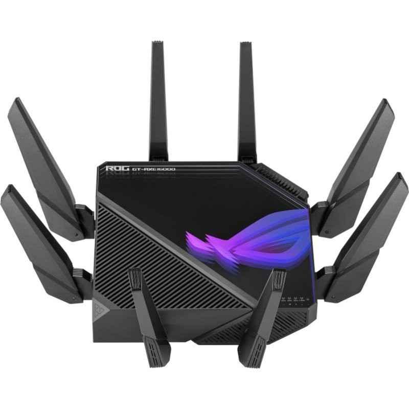 ASUS ROG Rapture GT-AXE16000 Quad-band WiFi 6E 802.11ax Gaming Router Dual 10G ports 2.5G WAN port VPN Fusion AiMesh support 90I