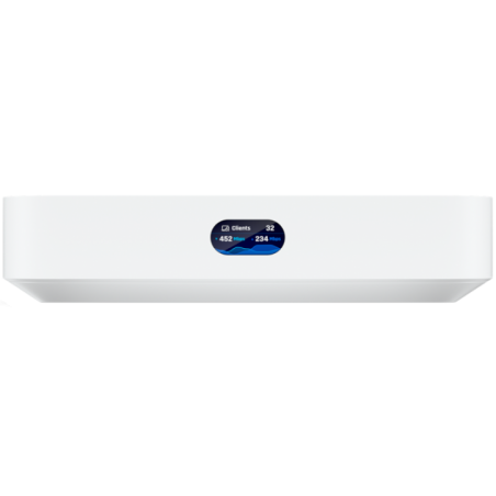 UBIQUITI Compact UniFi Cloud Gateway with a full suite of advanced routing and sec features-Manages 30 UniFi devices and 300 cli