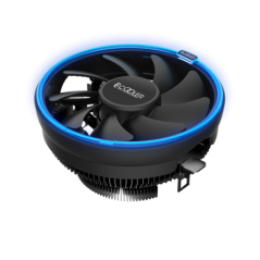 COOLER PCCOOLER- skt universal- racire cu aer- vent 120 mm - 1- 1800 rpm- blue LED E126M Btimbru verde 08 lei