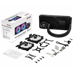 Cooler MSI CORELIQUID 240R V2- skt universal- racire cu lichid- ventilator 120 mm x 2- 2000 rpm- iluminat ARGB- CORELIQUID 240R