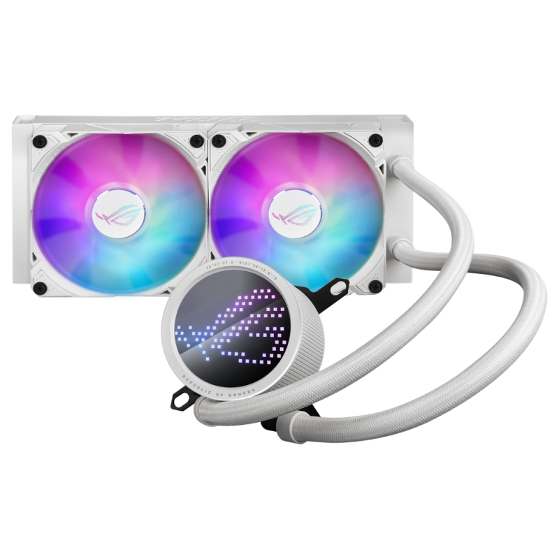 Cooler Asus ROG RYUO III 240AW- skt universal- racire cu lichid- ventilator 120 mm x 2- 2200 rpm- iluminat ARGB- ROG RYUO III 24