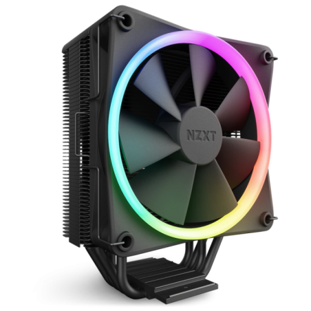 Cooler NZXT T120 RGB- skt universal- racire cu aer- ventilator 120 mm- 1800 rpm- inaltime cooler 159 mm- 4 heatpipe- iluminat