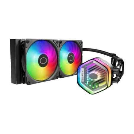COOLER Cooler Master MASTERLIQUID 240 ATMOS-racire lichid-skt Intel LGA 1700/1200/115x-AMD AM5/AM4-radiator aluminiu-pompa-2x120