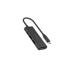 DOCKING Station A4tech universal- 4-in-1- conectare PC USB Type C- USB-Cx1- USB-A 30x1- USB-A 20x1- porturi video HDMIx1 4K@30Hz