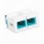 Adaptor - FO - Multimode - SC Snap-in - LANmark - Duplex - Aqua