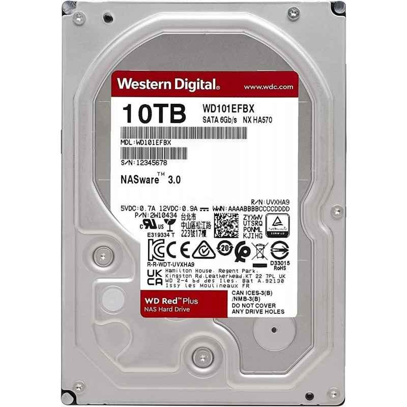 HDD WD 10TB- Red Plus- 7200 rpm- buffer 256 MB- pt NAS- WD101EFBX