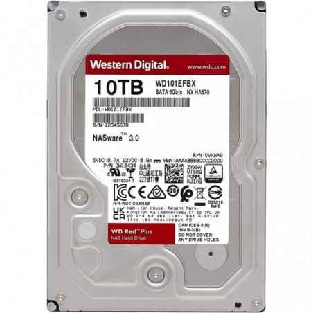 HDD WD 10TB- Red Plus- 7200 rpm- buffer 256 MB- pt NAS- WD101EFBX