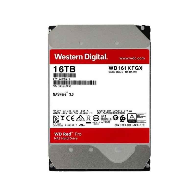 HDD WD 16TB- Red Pro- 7200 rpm- buffer 512 MB- pt NAS- WD161KFGX