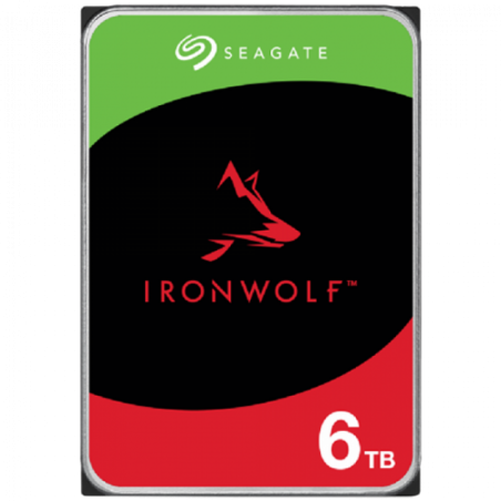 HDD Seagate HDD NAS IronWolf 6TB CMR- 35- 256MB- 5400RPM- RV Sensors- SATA- Rescue Data Recovery Services 3 ani- TBW: 180 ST600