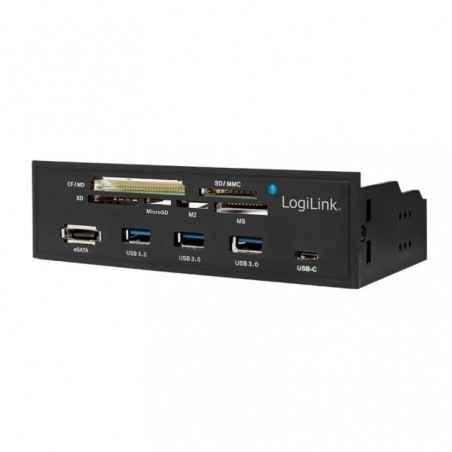 HUB intern LOGILINK- porturi USB: USB 30 x 3- USB Type C-conectare prin USB 20- S-ATA- alte porturi: SD- MicroSD- M2- MS- XD- CF