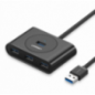 HUB extern Ugreen- CR113 porturi USB: USB 30 x 4- conectare prin USB 30- lungime 05 m- negru- 20290timbru verde 08 lei) - 695730