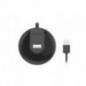 HUB extern A4TECH- porturi USB-A: USB 20 x 4- conectare prin USB - cablu 15 m- negru- HUB-20-BKtimbru verde 08 lei)
