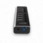 Hub Lindy 7 Port USB 30 3x QuickCharge LY-43371timbru verde 018 lei)